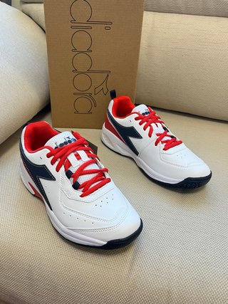 Scarpe Diadora Donna Tg 38 Bianche Rosse
