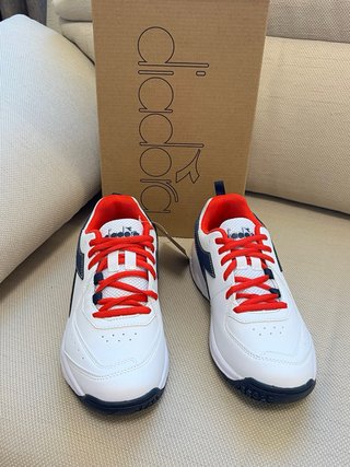 Scarpe Diadora Donna Tg 38 Bianche Rosse