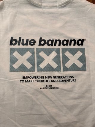 Camiseta Blue Banana Blanca Talla XS Como nueva