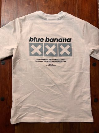 Camiseta Blue Banana Blanca Talla XS Como nueva