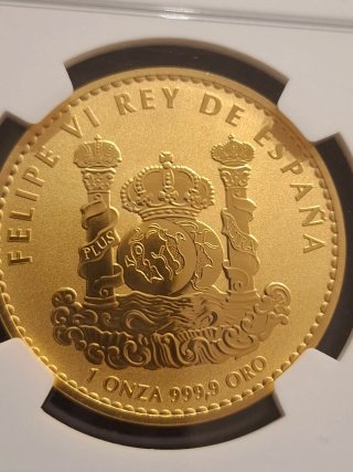 Moneda oro 1,5 Euro Lince Ibérico 2021 NGC PF70