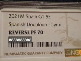 Moneda oro 1,5 Euro Lince Ibérico 2021 NGC PF70