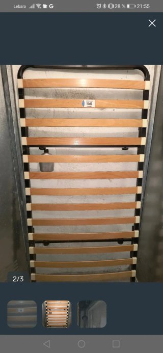 Somier Plegable Metálico y Madera