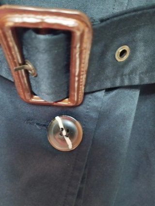 Trench Stradivarius Azul Marino Talla L