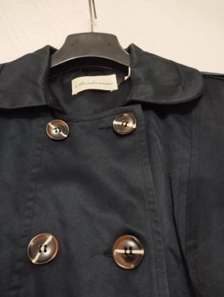 Trench Stradivarius Azul Marino Talla L