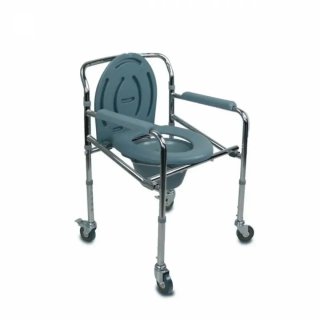 Silla plegable mobiclinic inodoro con ruedas.
