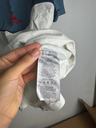 Camiseta Adidas Vintage Azul y Blanca