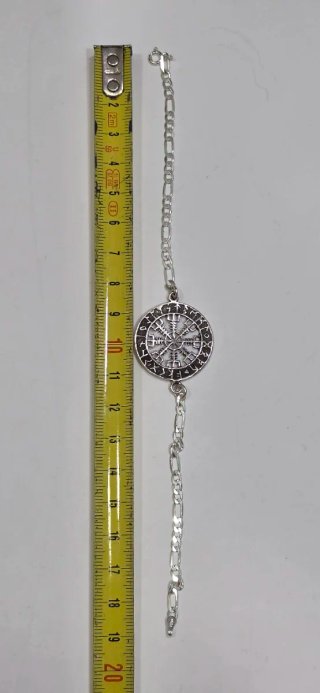 Pulsera Plata 925 Runas Vikingas