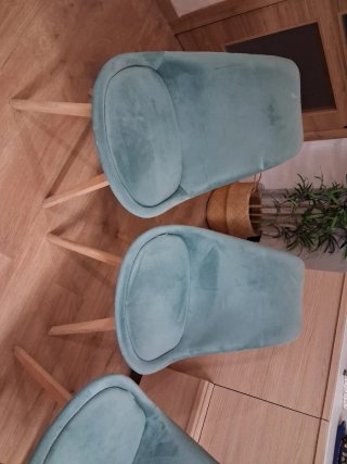 Conjunto 4 sillas nórdicas terciopelo