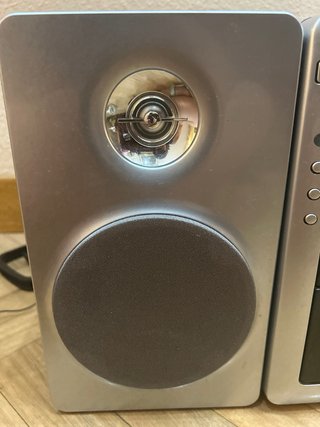 Minicadena Sanyo CD y MP3 Plata