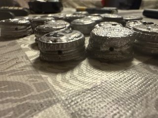 Plomos de pesca numerados