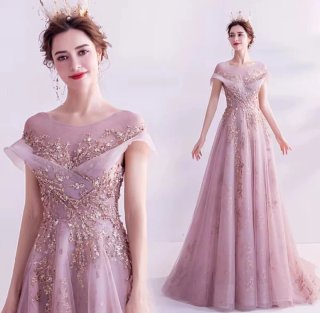 Vestido de fiesta rosa