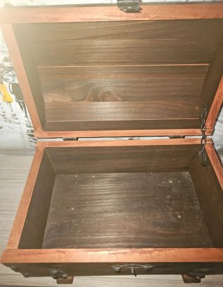 Baúl de madera estilo vintage