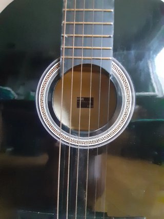 Guitarra Española Negra Max Music