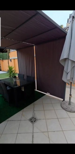 Pérgola 3x4 con toldo corredero impermeable
