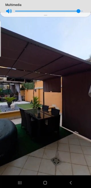 Pérgola 3x4 con toldo corredero impermeable
