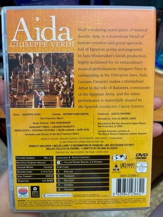 Pack DVDs Pavarotti: Aida 1981 + Central Park 1993