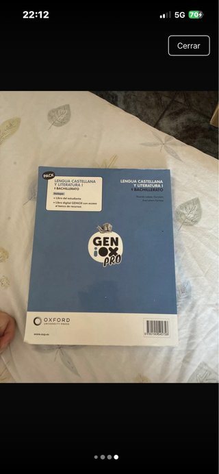 Lengua castellana y literatura I. Libro del est...