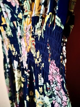 Vestido largo estampado floral Talla única L y Xl