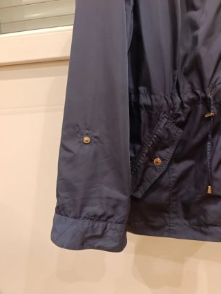 Abrigo capucha mujer azul marino talla XL +