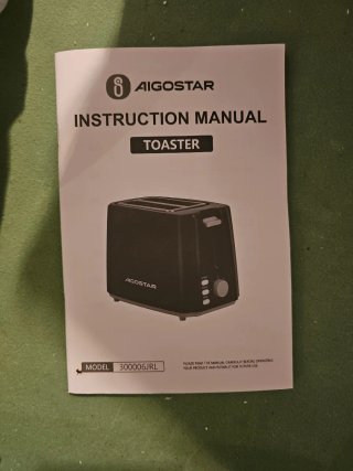 Tostador Aigostar 2 Ranuras 750W Negra