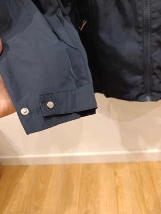 Abrigo mujer capucha azul marino XXL
