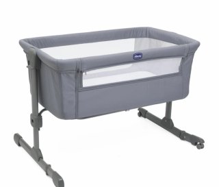 Minicuna gris con ruedas