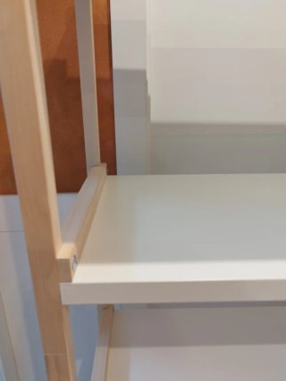 Estantería Escalera Blanca y Madera EKENABBEN