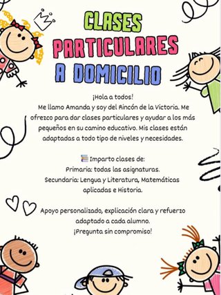Clases particulares a domicilio.