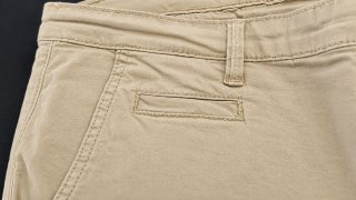 Bermudas hombre vintage chino beige elásticas M/L