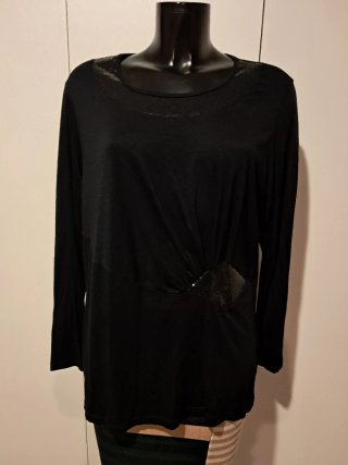 Blusa negra manga larga