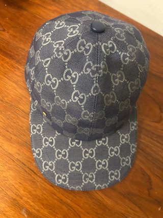 Gorra Gucci GG Azul y Gris