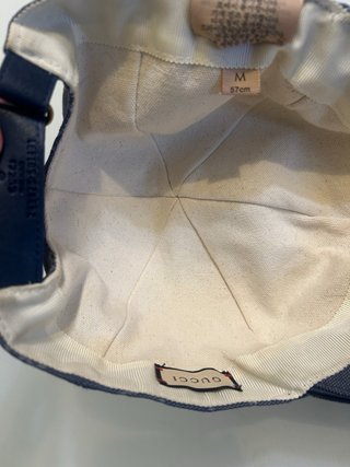 Gorra Gucci GG Azul y Gris