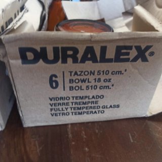 12 cuencos Duralex ámbar