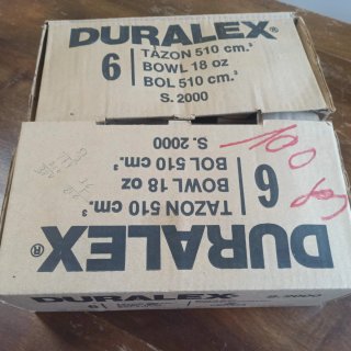 12 cuencos Duralex ámbar