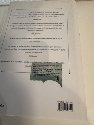 12 reglas para vivir : un antídoto al caos