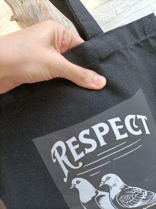 Bolso Tote Negro Solidario