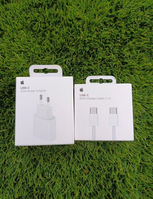 Caricabatterie iPhone 20W e Cavo USB-C 60W
