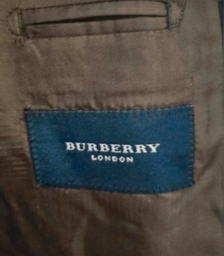 Burberry London Blazer Hombre 46 Gris...