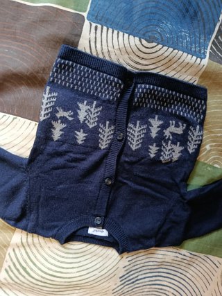 Conjunto bebé: cárdigan y pantalón _ 3 meses
