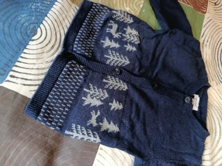 Conjunto bebé: cárdigan y pantalón _ 3 meses