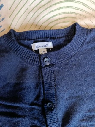 Conjunto bebé: cárdigan y pantalón _ 3 meses