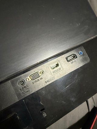Monitor da gioco LG 24MP59G Nero/Rosso