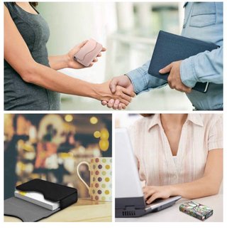 Fintie Cartera Tarjetas Gris