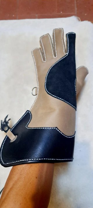 Guantes de cetrería de cuero
