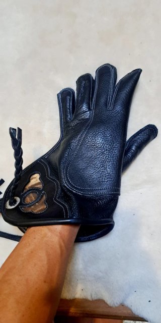 Guantes de cetrería de cuero