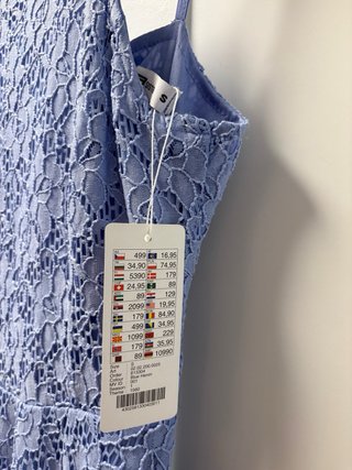 Vestido de encaje azul