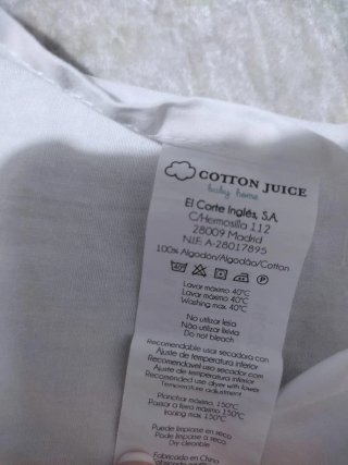 Juego sábanas mini cuna de cotton juice