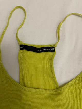 Blusa Atos Lombardini verde lima Talla 40