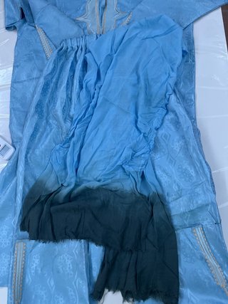 Traje africano azul 3 piezas hombre